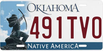 OK license plate 491TVO