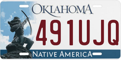 OK license plate 491UJQ