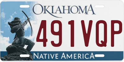 OK license plate 491VQP