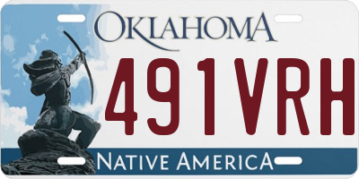 OK license plate 491VRH