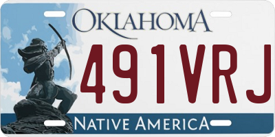 OK license plate 491VRJ