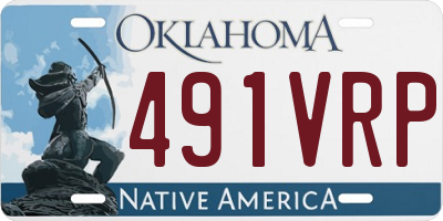 OK license plate 491VRP