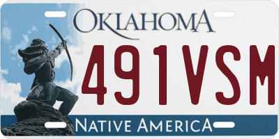 OK license plate 491VSM