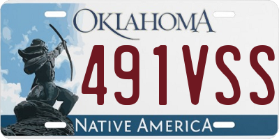 OK license plate 491VSS