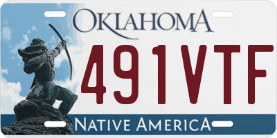 OK license plate 491VTF