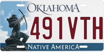OK license plate 491VTH