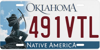 OK license plate 491VTL
