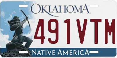 OK license plate 491VTM