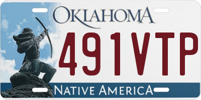 OK license plate 491VTP