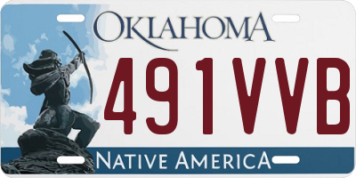 OK license plate 491VVB