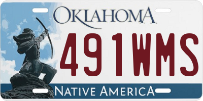 OK license plate 491WMS