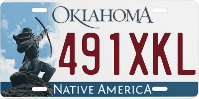 OK license plate 491XKL