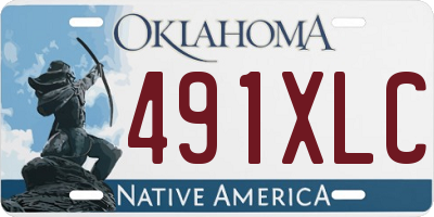 OK license plate 491XLC