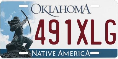 OK license plate 491XLG