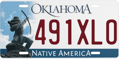 OK license plate 491XLO