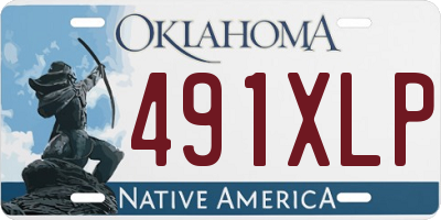 OK license plate 491XLP
