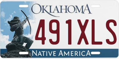 OK license plate 491XLS