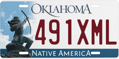 OK license plate 491XML