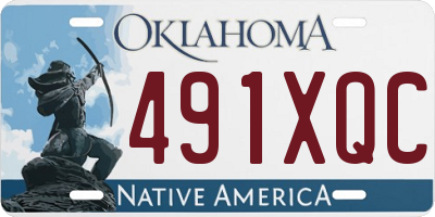 OK license plate 491XQC