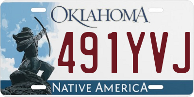 OK license plate 491YVJ