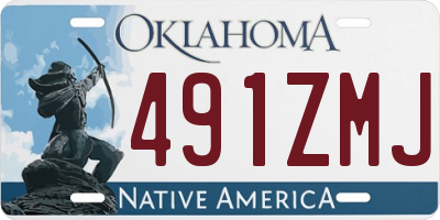 OK license plate 491ZMJ