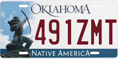 OK license plate 491ZMT