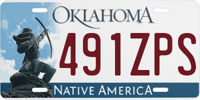 OK license plate 491ZPS