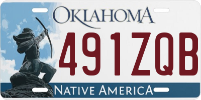 OK license plate 491ZQB