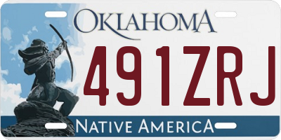 OK license plate 491ZRJ