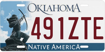 OK license plate 491ZTE