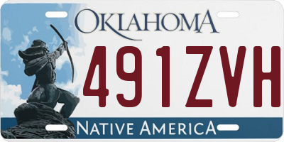 OK license plate 491ZVH