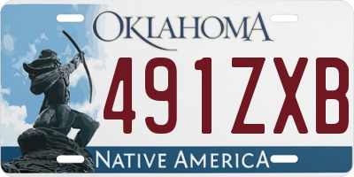OK license plate 491ZXB