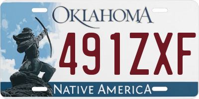 OK license plate 491ZXF