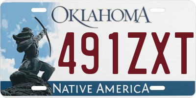 OK license plate 491ZXT