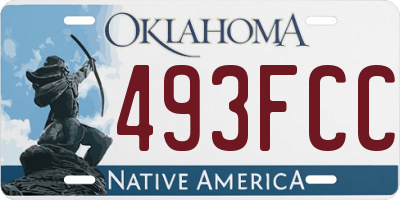 OK license plate 493FCC