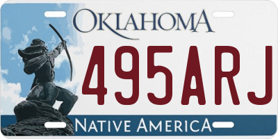 OK license plate 495ARJ