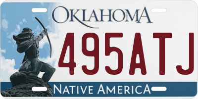 OK license plate 495ATJ