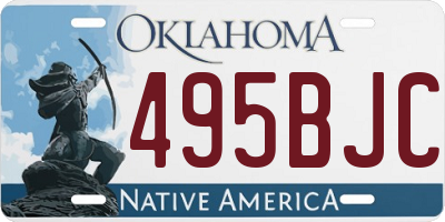OK license plate 495BJC