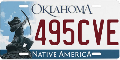 OK license plate 495CVE