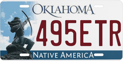 OK license plate 495ETR