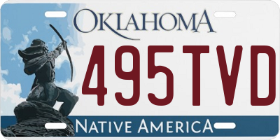 OK license plate 495TVD