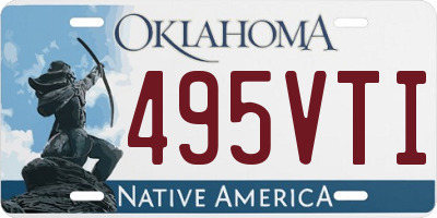 OK license plate 495VTI