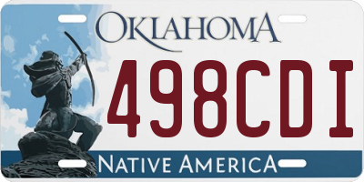 OK license plate 498CDI