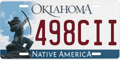 OK license plate 498CII