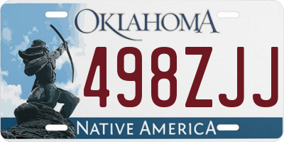 OK license plate 498ZJJ