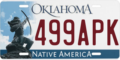 OK license plate 499APK