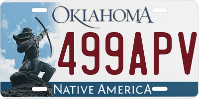 OK license plate 499APV
