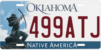 OK license plate 499ATJ