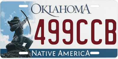 OK license plate 499CCB