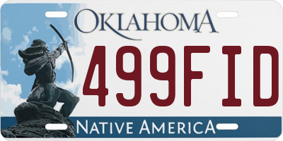 OK license plate 499FID